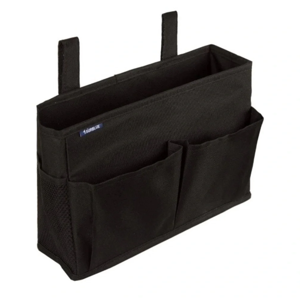 Surblue bedside caddy hanging  organizer with pockets for beds, chairs desks etc